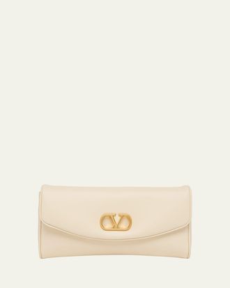 Valentino Garavani Small VLogo Leather Shoulder Bag