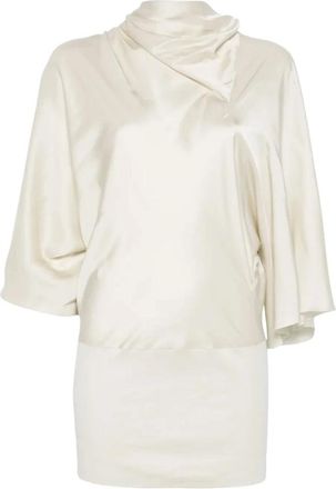 Rick Owens Cylinder Top - Dames - Blouses & Shirts - Beige - Maat: S Viscose