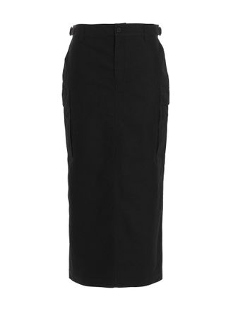 Wardrobe.NYC Womens Cargo Midi Skirt