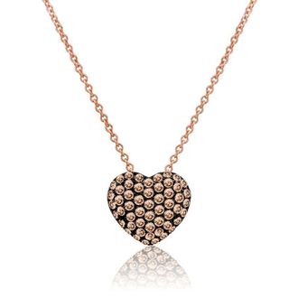 Le Vian Ladies Chocolate Diamonds Fashion Pendant in 14k Strawberry Gold