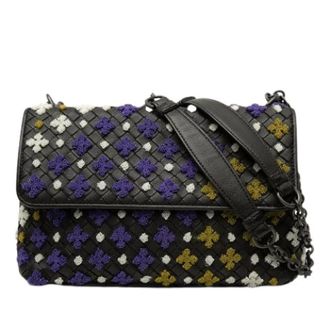 Bottega Veneta Pre-owned Olimpia Schoudertas - Dames - Pre-owned - Veelkleurig - Maat: ONE Size Leer