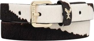 Patrizia Pepe Leren riem met luipaardprint - Dames - Accessoires - Veelkleurig - Maat: M Leer