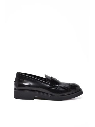 Gianluca Giordano Black Rubber Penny Loafers