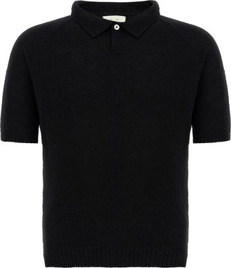 Maryya Bouclé Cotton Polo Shirt