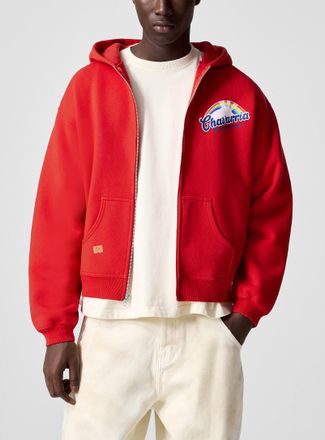 Willy Chavarria Mens Fabuloso zip-up hood sweatshirt