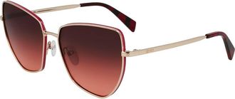 Liu Jo LJ159S 770 Womens Sunglasses Gold Size 58