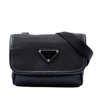 Prada Pre-owned Vintage Crossbody Bag - Dames - Pre-owned - Zwart - Maat: ONE Size Leer