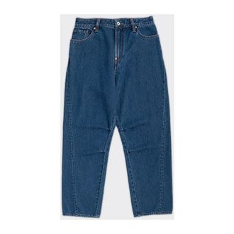 Evisu Jeans, Heren, Blauw, L, Denim, 3D Painted Seagull Jeans