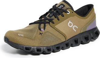 On Mens Cloud X 3 Textile Synthetic Hunter Black Trainers 8 UK