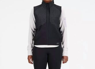 New Balance Impact Run Luminous Packable Vest In Black