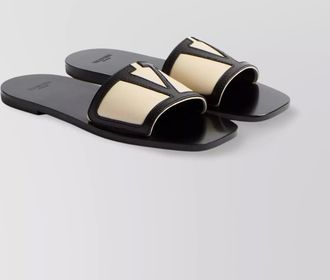 Valentino Garavani leather slide sandals