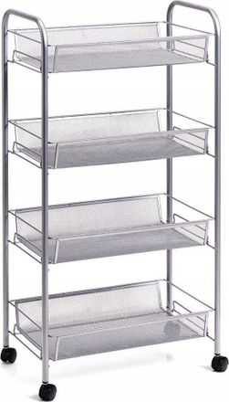 ZELLER Organizador Universal Plateado Sobre Ruedas Dise&ntilde;o Zeller