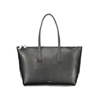 Furla Black Leather Womens Handbag