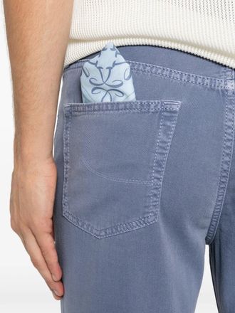 Jacob Cohen Mens Logo-Patch Straight-Leg Trousers Ss26 M