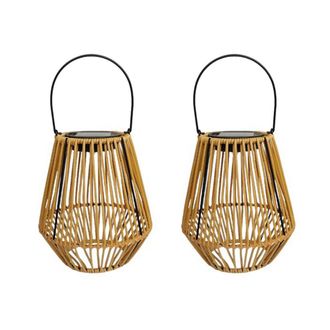 OEM 2 Luces Solares De Rat&aacute;n Para Jard&iacute;n, Ideales Para Acampar Al Aire Libre, El Hogar, El Patio, El Jard&iacute;n, El Pabell&oacute;n O El Restaurante - Luces Led Para