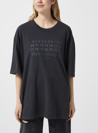 Maison Margiela Womens Faded logo T-shirt