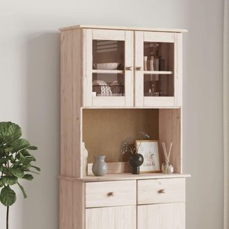 vidaXL Armario Superior Para Tocador Alta Madera De Pino 77x30x92 Cm Vidaxl