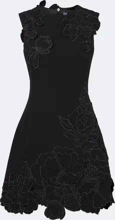 LEO LIN Vestido corto Chloe con apliques florales