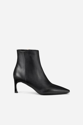 AGL Taylor Heeled Ankle Boot in Nappa Leather in Black at Nordstrom, Size 40.5
