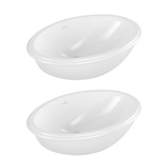 Villeroy & Boch Villeroy&boch - Juego De Dos Lavabos Bajo Encimera Evana 500 X 350 Mm Villeroy Et Boch