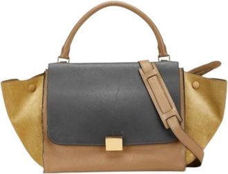 Celine Pre-owned Handbags, female, Beige, Size: ONE SIZE Pre-owned Leather Handbag