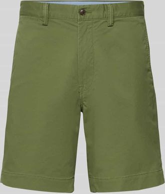 Polo Ralph Lauren Straight Fit Chinoshorts aus Baumwoll-Mix in Oliv, Gr&ouml;&szlig;e 30