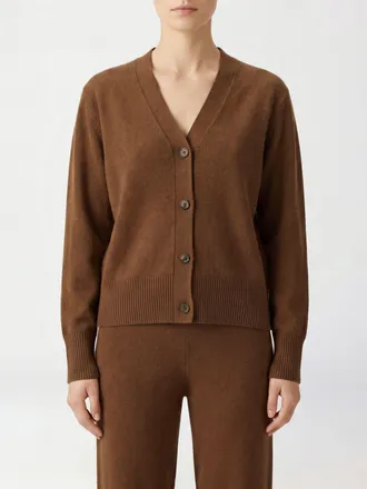 Le Kasha V-Neck Cardigan in Organic Cotton with Button Closure