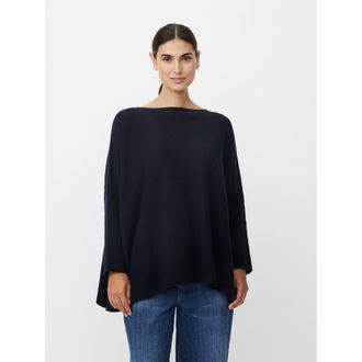 Masai MaFayela Knit Poncho in Navy Blazer at Nordstrom, Size X-Large