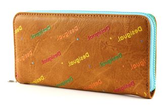 Desigual Womens Mone_Intra Zip Around Purse Beige (Camel), Beige (Camel), One size