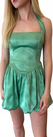 Show me your Mumu Piper Mini Skort Dress In Green