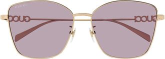 Gucci Sunglasses Gg1805 Sa 003 Gold/Purple Women