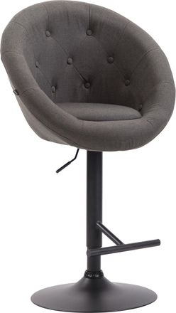Clp Taburete De Bar London V2 En Tela Gris Oscuro Negro