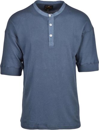 Vivienne Westwood Tops, Heren, Blauw, M, Katoen, Grandad Serafino T-shirt