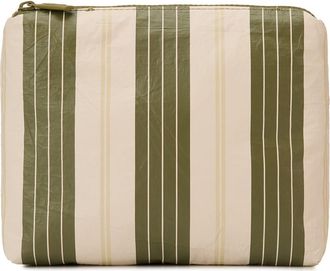 Aloha Collection Small Cassia Water Resistant Pouch in Olive/Sandstone at Nordstrom