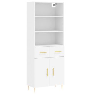 Berkfield Home Highboard White 69.5x34x180 cm Engineered Wood