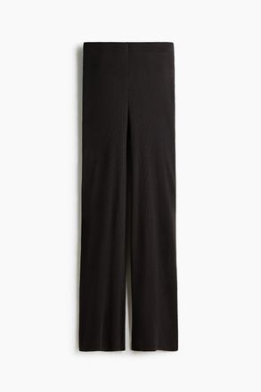 H&M Hose in Rippstrick - Dunkelbraun