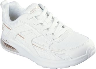 Skechers Womens Bobs Air Tiered Vision Sneaker, White Synthetic/Textile, 4 UK