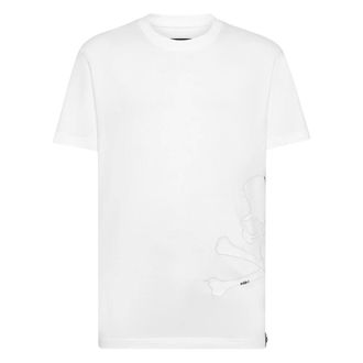 Philipp Plein Tops, Heren, Wit, M, T-Shirts