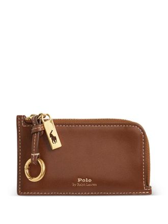Polo Ralph Lauren Polo ID leather wallet - women - Calf Leather - One Size - Brown