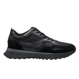 HUGO BOSS Heren, Schoenen, Zwart, Maat: 41 EU Leer