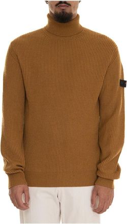Peuterey Truien & Vesten, Heren, Geel, 2Xl, Wol, Evros 01 Turtleneck pullover