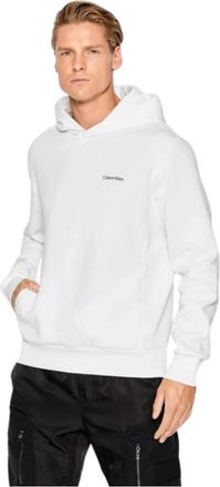 Calvin Klein Pullover Hoodie - Heren - Hoodies - Wit - XL - Katoen - Hoodies & sweatvesten