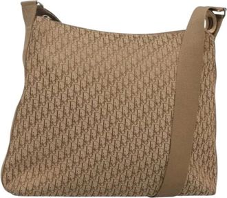 Dior Pre-owned Cross Body Bags, female, Beige, Size: ONE SIZE Pre-owned Trotter Shoulder Bag