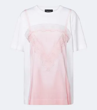 Simone Rocha Trompe loeil cotton jersey T-shirt
