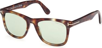 Tom Ford Stijlvolle Zonnebril - Heren - Zonnebrillen - Bruin - 52 MM - Accessoires
