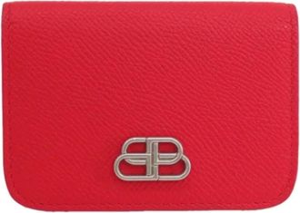 Balenciaga Pre-owned Wallets, female, Red, Size: ONE SIZE Pre-owned Leather wallets