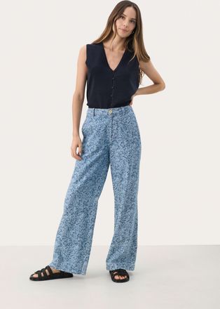 Part Two Casual broek Classic fit Denim Rose blue navy