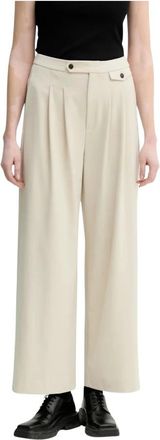 Gestuz Pantalones Anchos - Trousers - Mujer - Beige - S