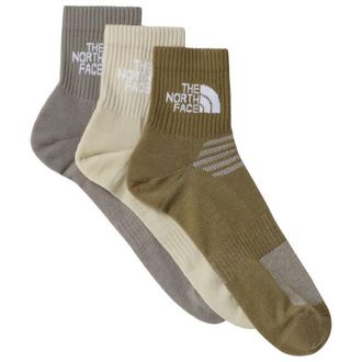 The North Face Multi Sport Cush Quarter Socks 3-Pack Multifunktionssocken - Unisex | oliv