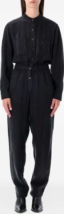 Isabel Marant Tuta intera Zully con bottoni e tasca - Nero